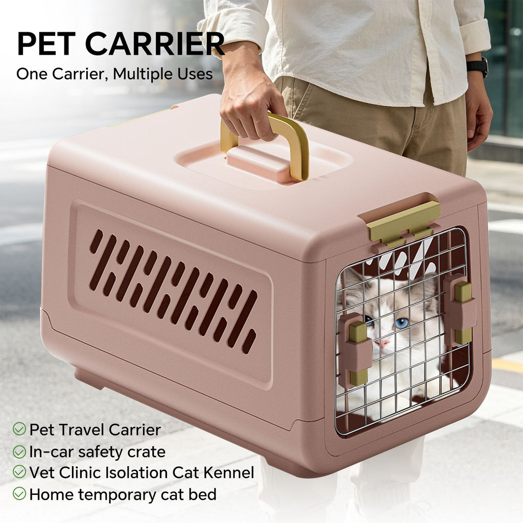 Enclosed Cat Litter Box with Handle, Spacious Anti-Tracking Kitty Toilet, Ideal for Indoor Cats & Travel