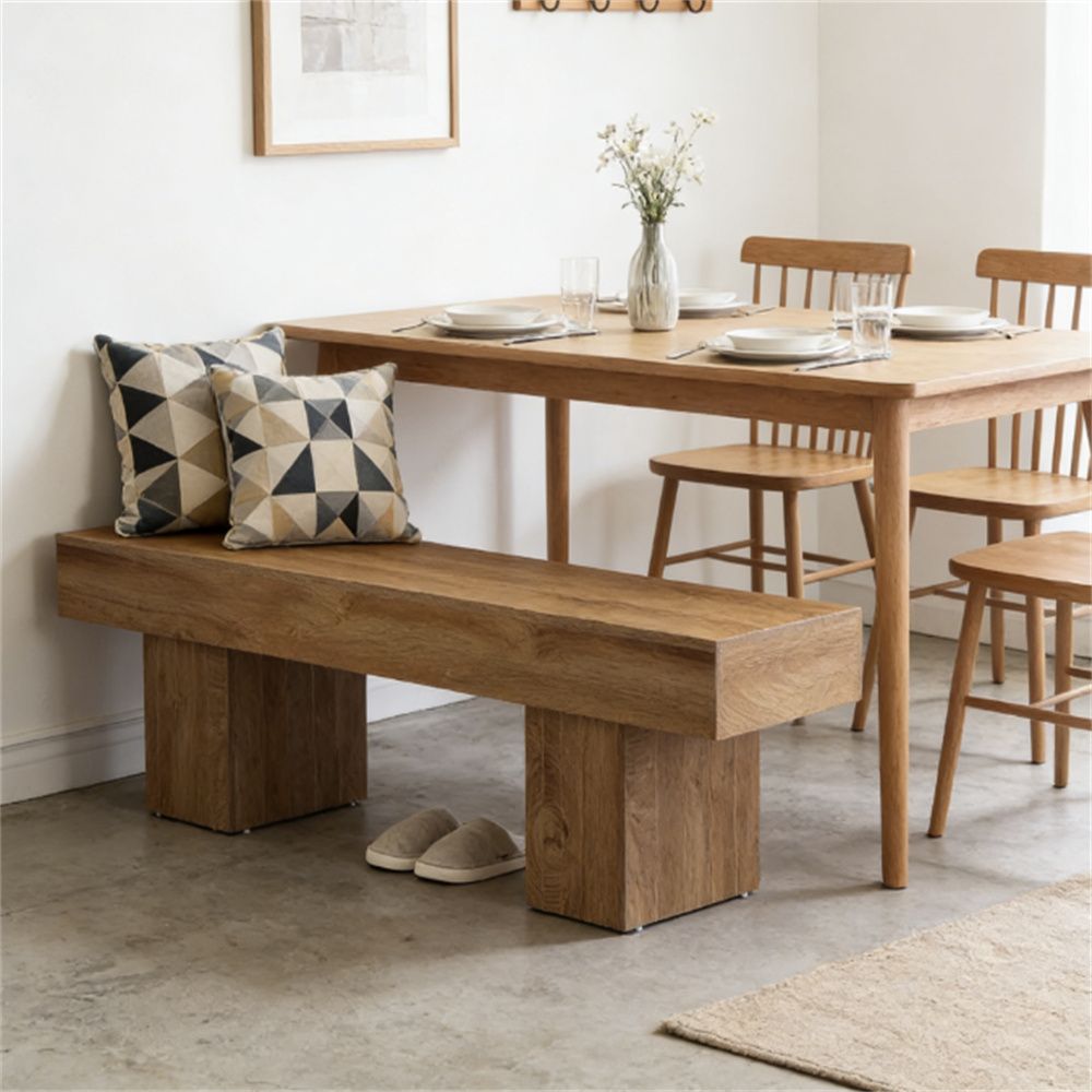 Entrance bench, bed end bench, long table and chairs, seats, stools