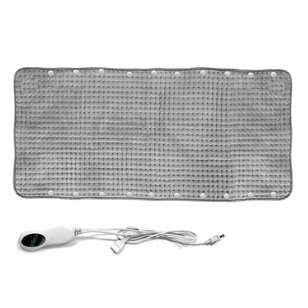 Extra Large Electric Heating Pad for Back Pain Relief with Buckles for Foot Hand Warmer with 10 Heating Levels Auto Shut Off Machine Washable Fast Heating Pads for Shoulder Cramp Neck