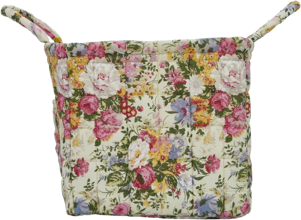Fabric Storage Basket, Large Capacity Laundry Basket, 12.2'' x 10.23'' x 10.23'' Collapsible Laundry Hamper with Easy Carry Handles