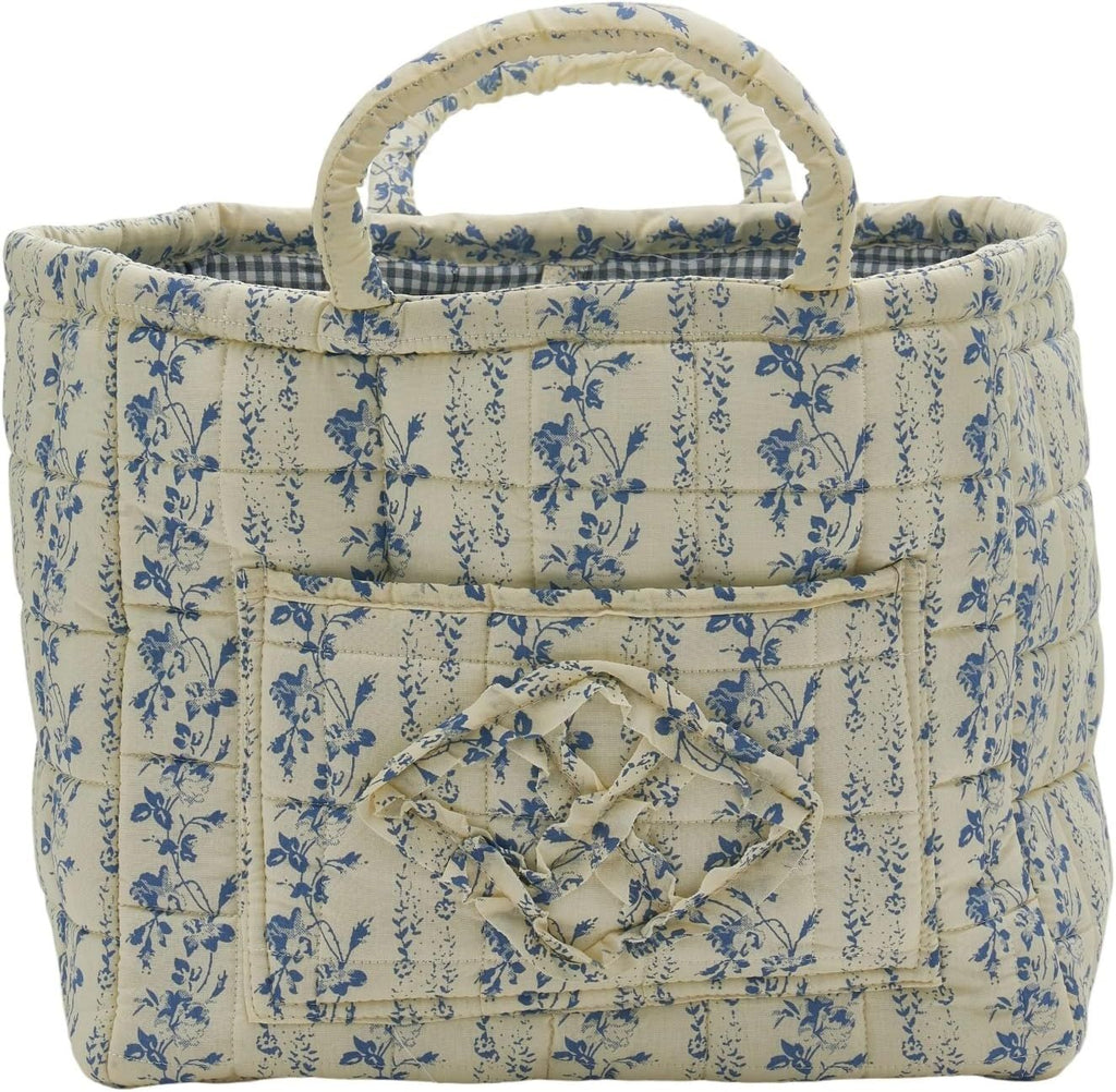 Fabric Storage Basket, Large Capacity Laundry Basket, 12.2'' x 10.23'' x 10.23'' Collapsible Laundry Hamper with Easy Carry Handles