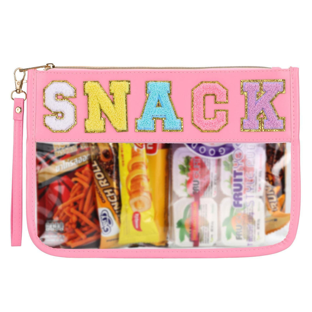 Fashion PLANE Alphabet Transparent Organizer Bag, Waterproof and Visible, Travel Carry-On Handbag