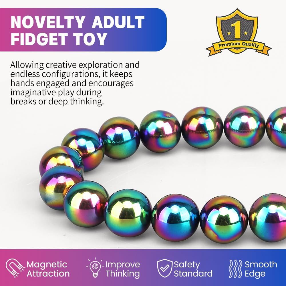 Fidget Magnet Toy for Adults, Magnet Hand Roller, Magnetic Toy for Men, Magnet Slime Ferrite Putty Office Desk Decorations