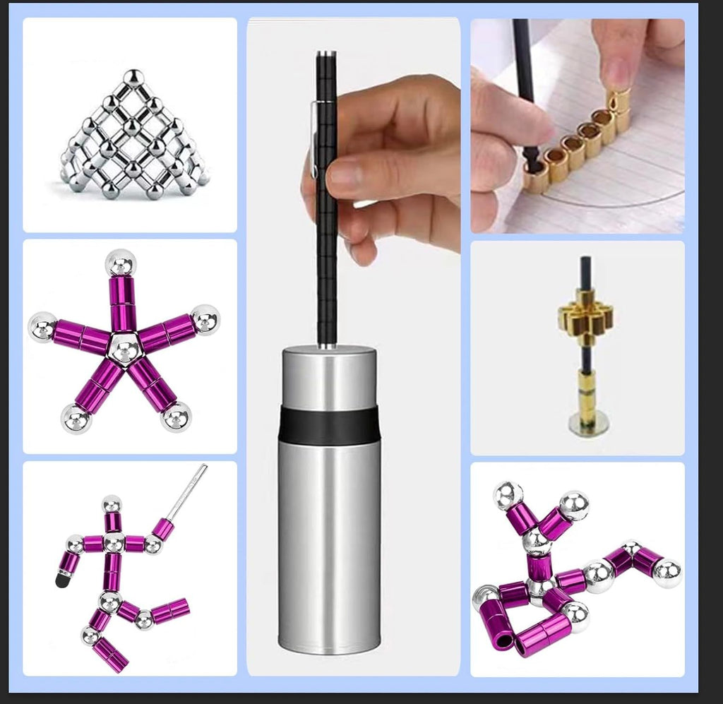 Fidget Pen, Decompression Magnetic Fidget Toy Pen, Magnet Pen Fidget Toy Relieve Pressure Novel Toy Gift for Kids or Friends