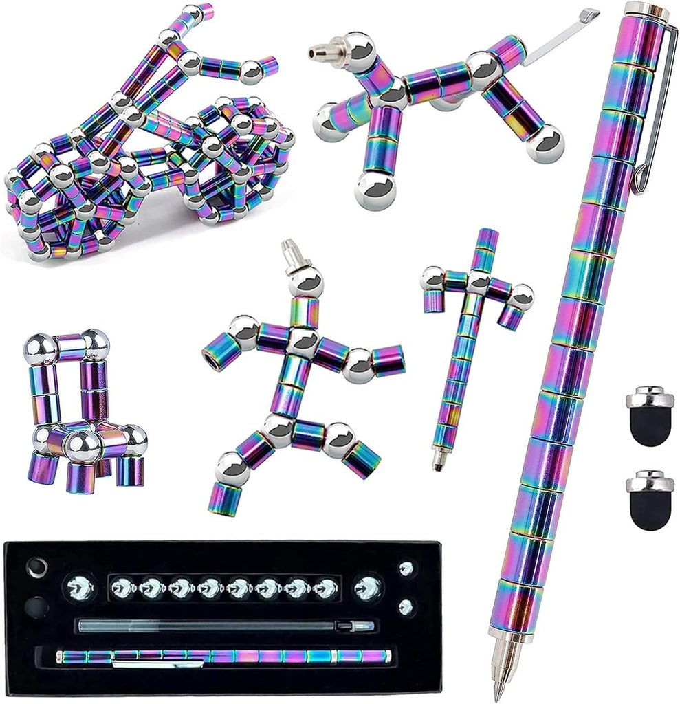 Fidget Pen, Magnetic Fidget Toy Pen, Decompression Magnetic Fidget Toy, Relieve Pressure Novel Toy Gifts for Kids or Friends