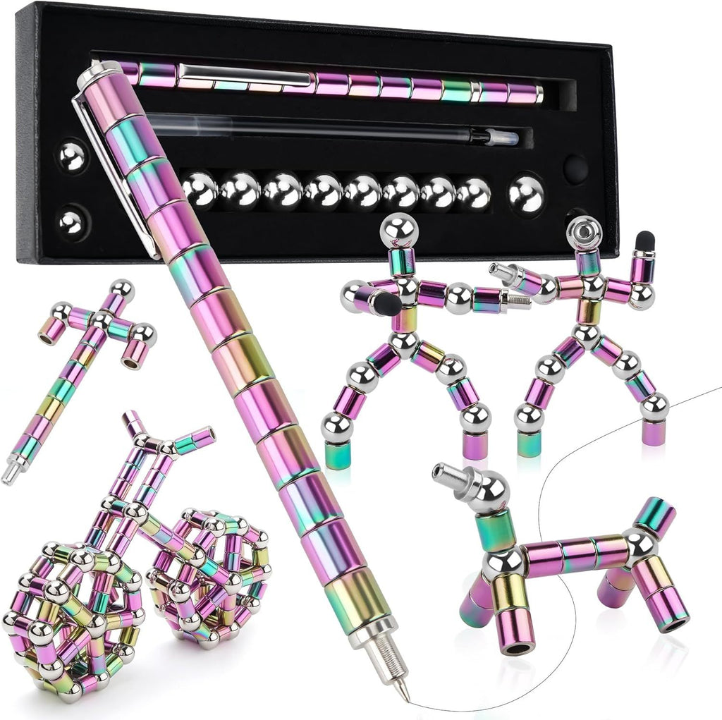 Fidget Pen, Magnetic Pen, Trendy Stress-Relief Toy for Teenagers, Work Decompression Gadgets, Teenager's Birthday Gift Ideas, Gifts Suitable for Boys and Girls