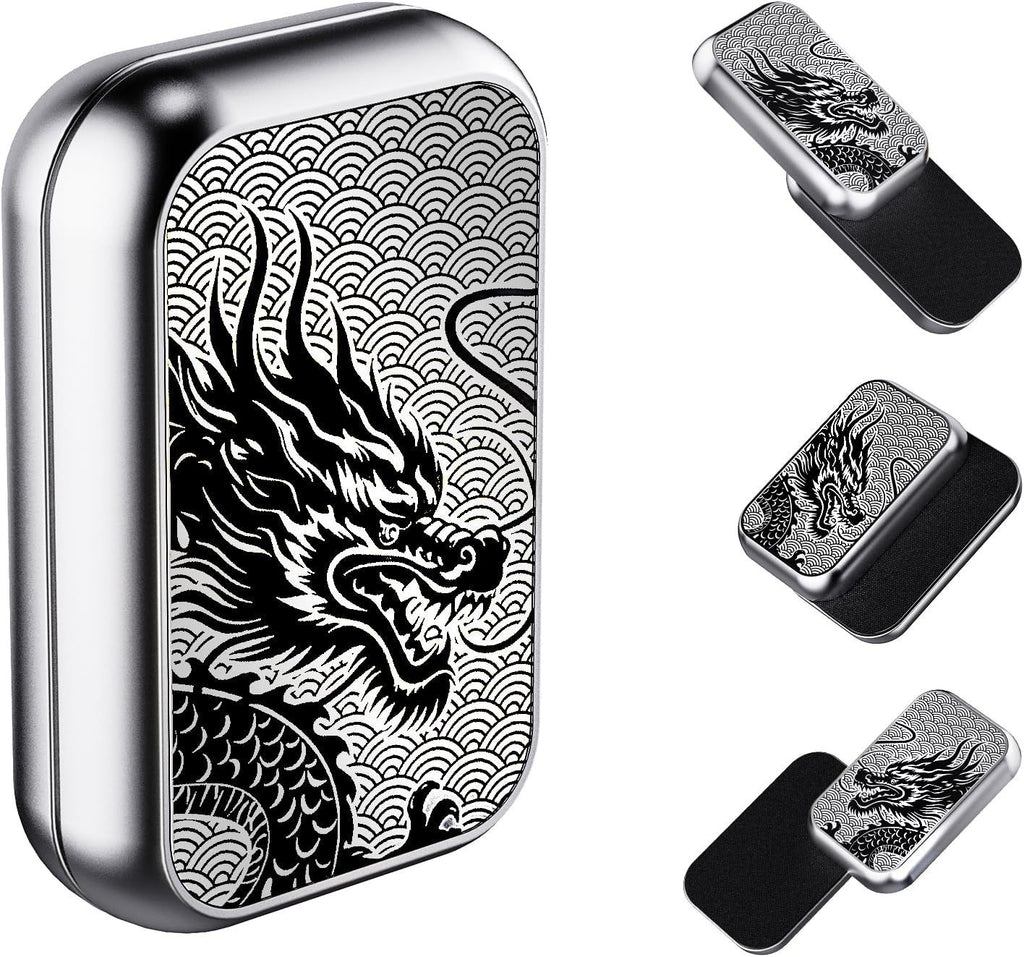 Fidget Slider, Metal Fidget Toy Adults-Smooth Operation with Mesmerizing Sounds, Stress Relief & Anxiety ADHD, Durable Pocket Desk Toy, for Friends, Perfect for Office, Home, Wait(Silver)