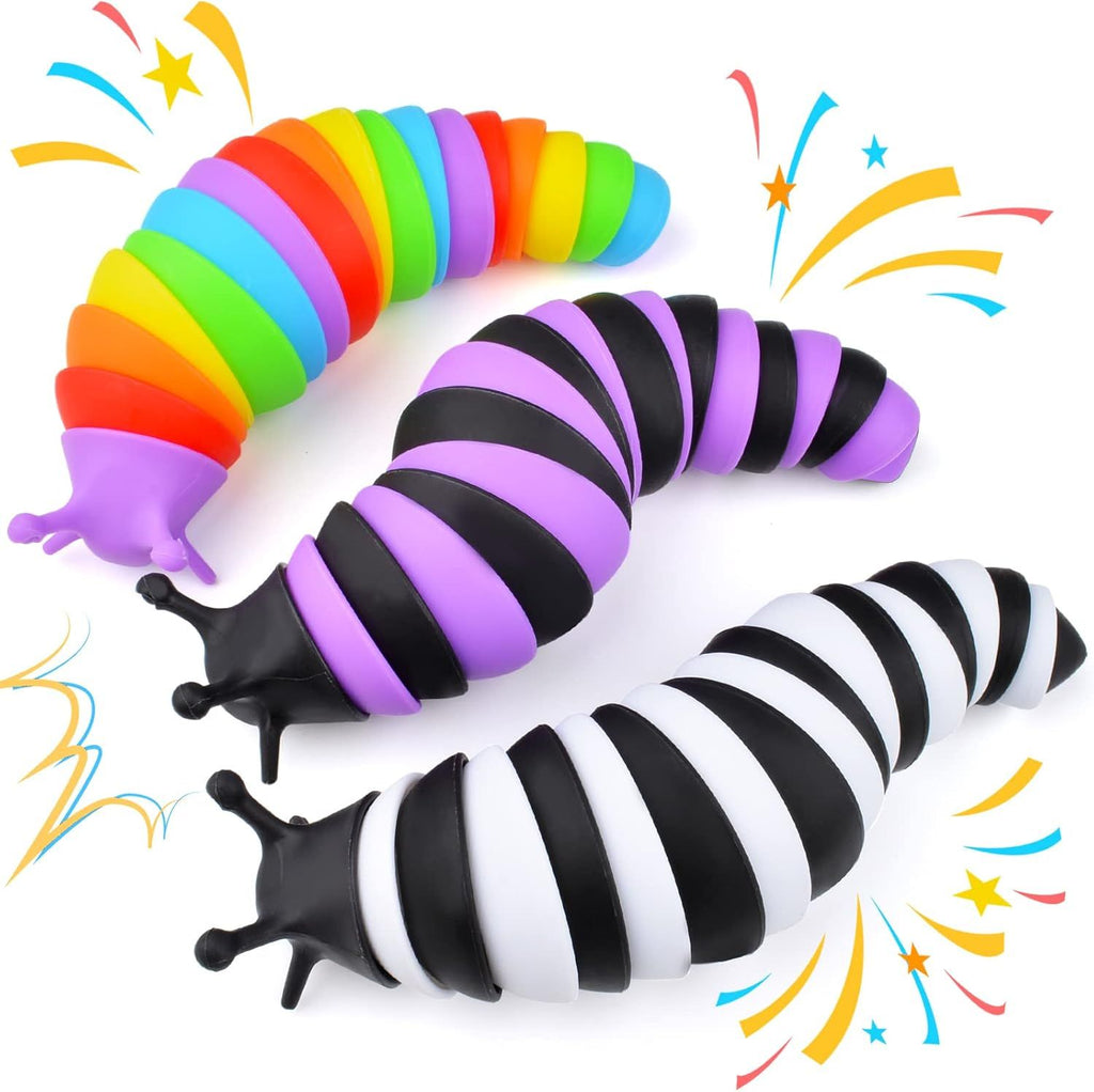 Fidget Slug Toy 3Pcs Autism Sensory Toys for Autistic Children