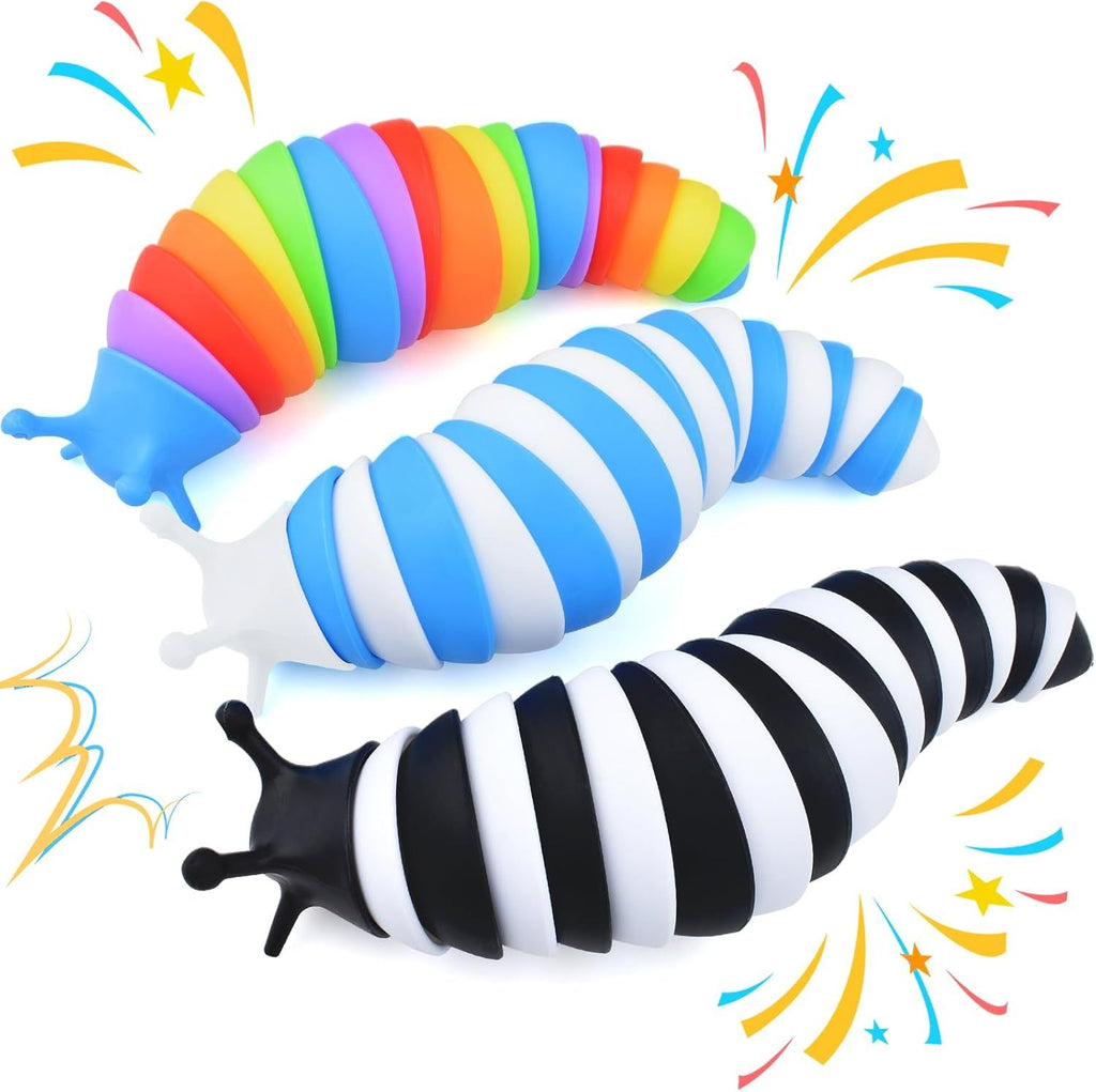Fidget Slug Toy, Sensory Slug Fidget Toy for Kids & Adults
