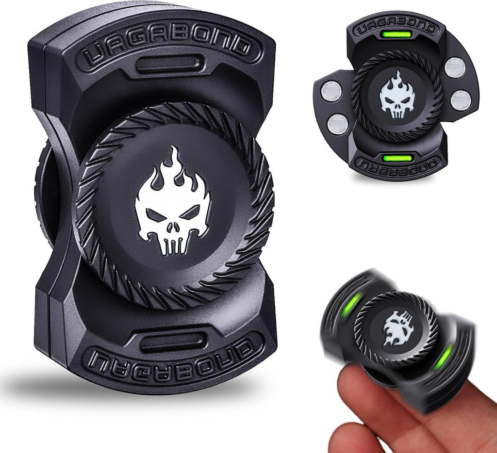 Fidget Spinner Toy: Longer Silent Spin Time & Glow. Magnetic Spinner
