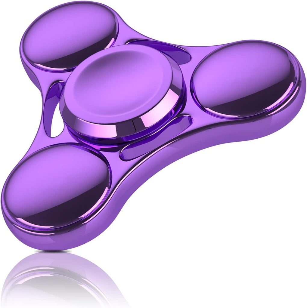 Fidget Spinner Toy, Ultra Durable Stainless Steel Bearing High Speed 3-5 Min Precision Brass Metal Finger Spinner, EDC ADHD Stress Relief Anxiety Relieves Reducer for Kids and Adults