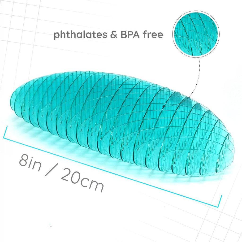 Fidget Worm Toy - Flexible 3D Sensory Slug Figgy Toy for Kids, Teens, and Adults – Stretchy, Quiet, Stress and Anxiety Relief, Focus - For Play, School, Work Gifts, Great For Classroom and Office
