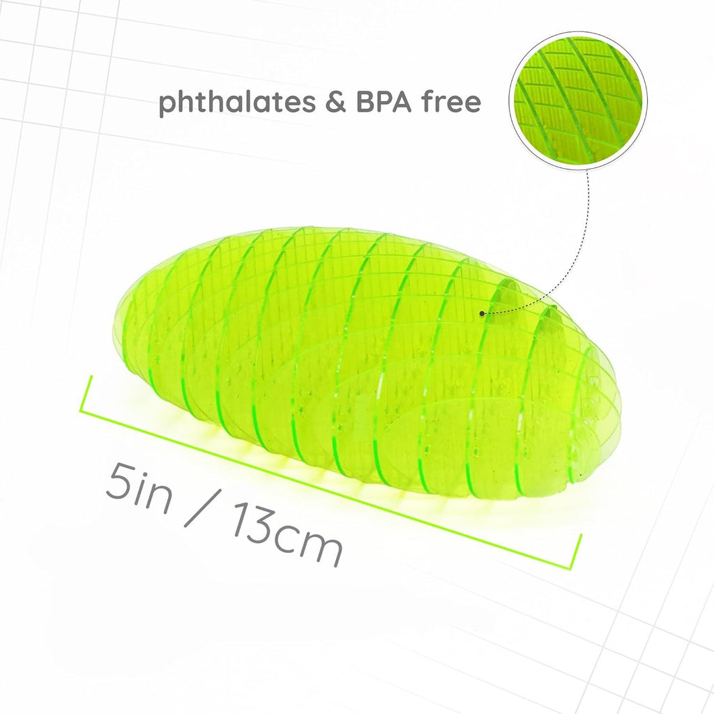 Fidget Worm Toy - Flexible 3D Sensory Slug Figgy Toy for Kids, Teens, and Adults – Stretchy, Quiet, Stress and Anxiety Relief, Focus - For Play, School, Work Gifts, Great For Classroom and Office