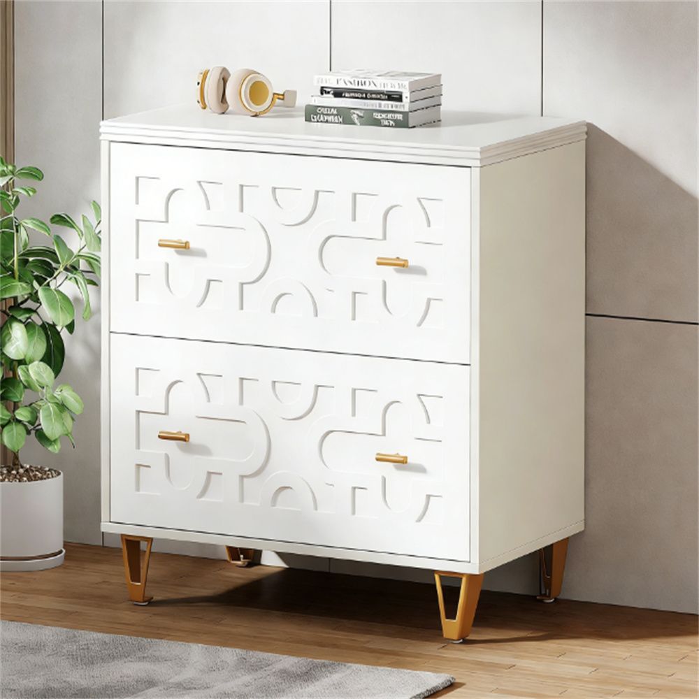File cabinet with two drawers, storage cabinet, file printer rack, and large storage space