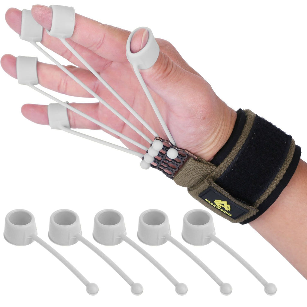 Finger Exerciser Hand Grip Strength Trainer for Athletes Musicians Physical Therapy Finger Resistance Band