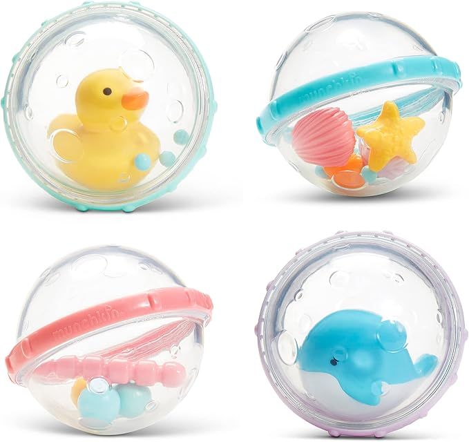 Float & Play Bubbles Baby and Toddler Bath Toy, 4 Count