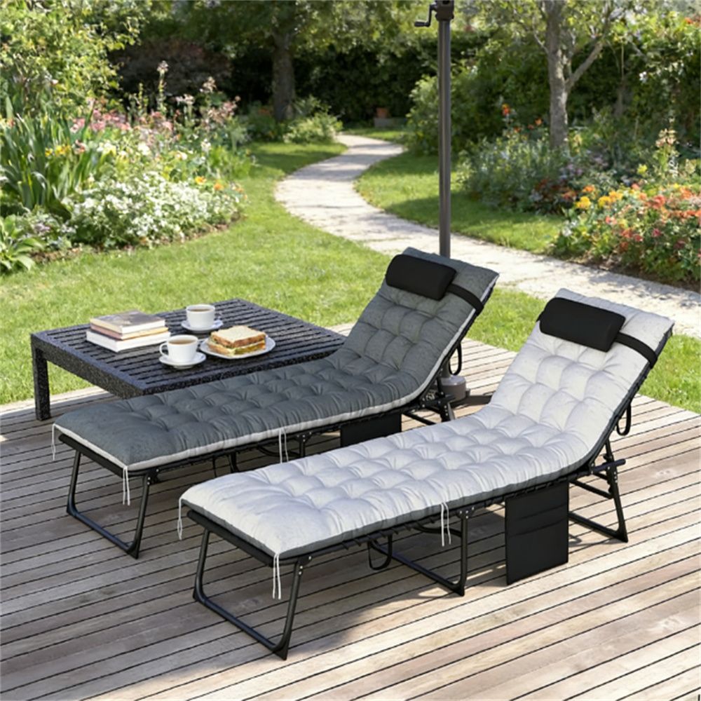 Folding lounge chair, courtyard chair, outdoor chair, (Chair only)