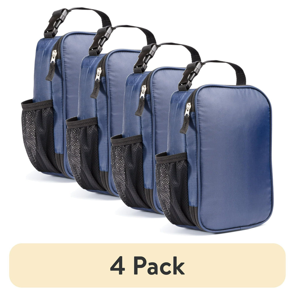 FreshPack – (4 Pack) Navy Insulated Reusable Lunch Bags