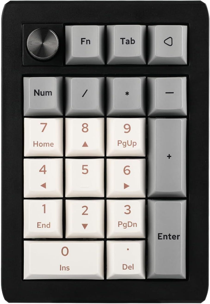 Gasket Number Pad with 1000mAh Battery, BT 5.0/2.4GHz/Wired Hot-Swap Numpad with Aluminum Alloy knob, Programmable for Win/Mac/Gaming (Black Silver, Zebra Switch)