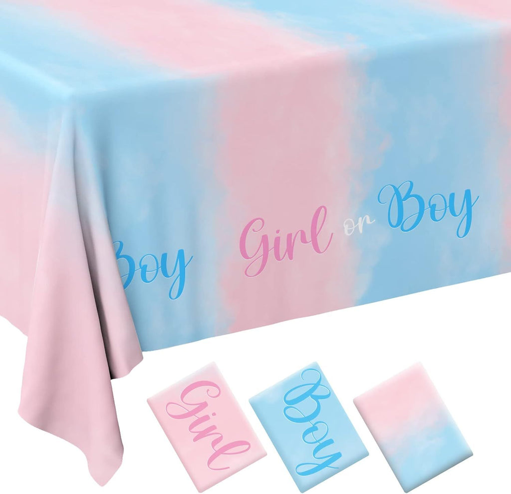 Gender Reveal Party Supplies Disposable Tablecloth
