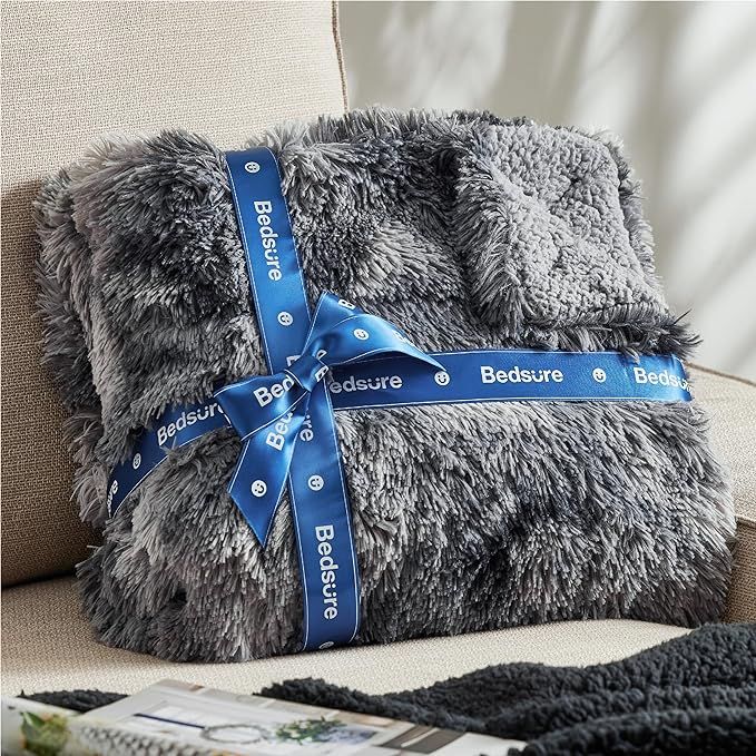 Gentle  soft Fluffy Fuzzy Faux Fur Throw Blanket Soft Sherpa Fleece