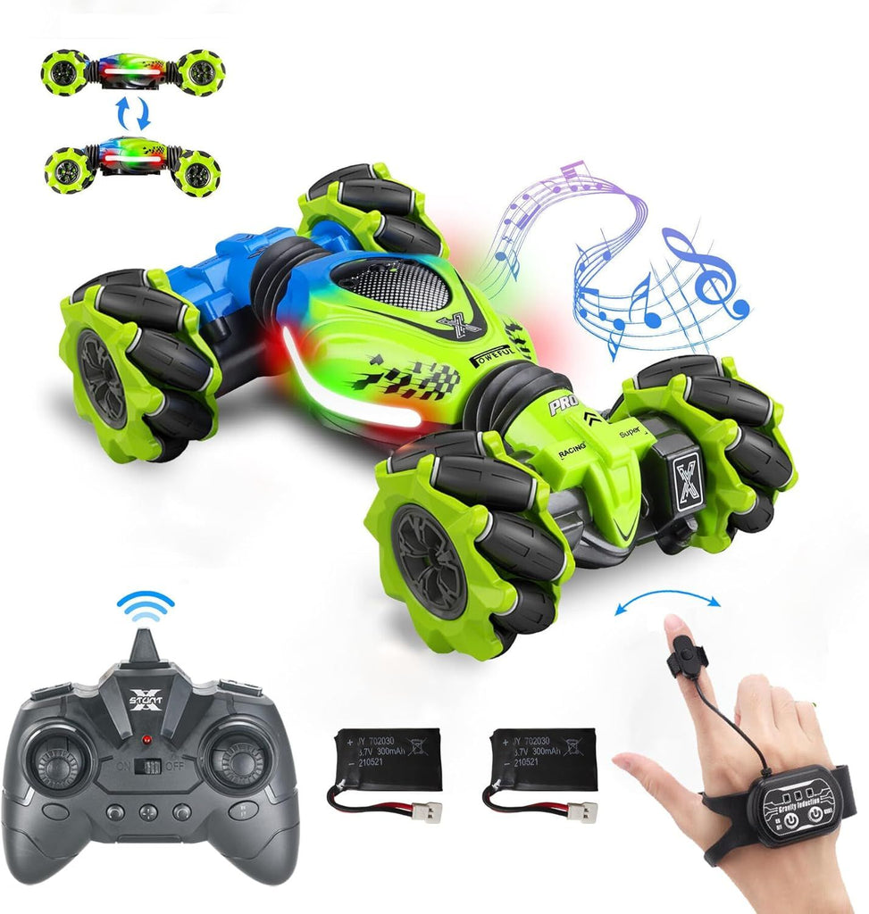 Gesture RC Car for Boys Girls  4WD Remote Control Car 360° Rotate Off-Road Drift Hand Controlled Twist Cars with Light Music for Kids Toy Birthday Xmas Gift