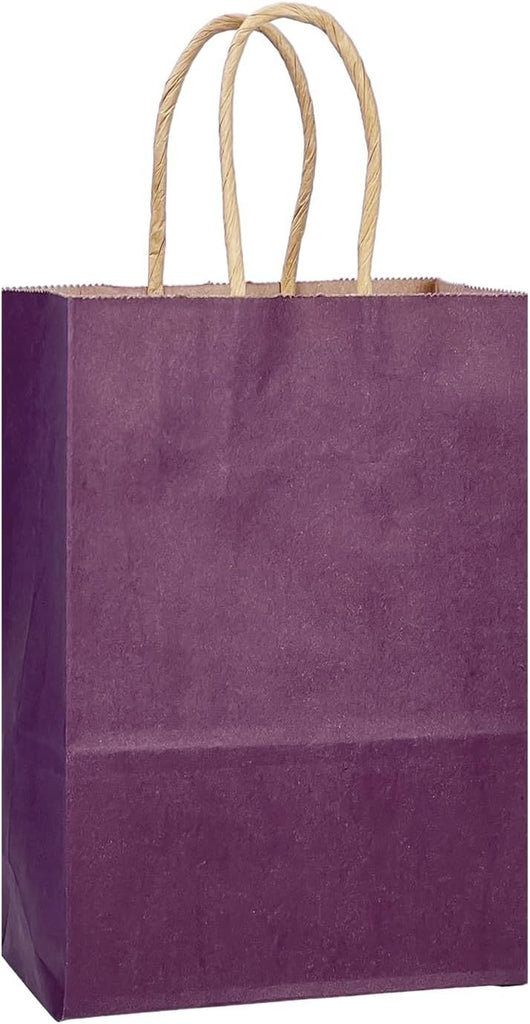 Gift Bag with Handles Bulk 24Pcs Paper Bags -8.3"x6"x3. 15" Party Favor Bags - Solid Color