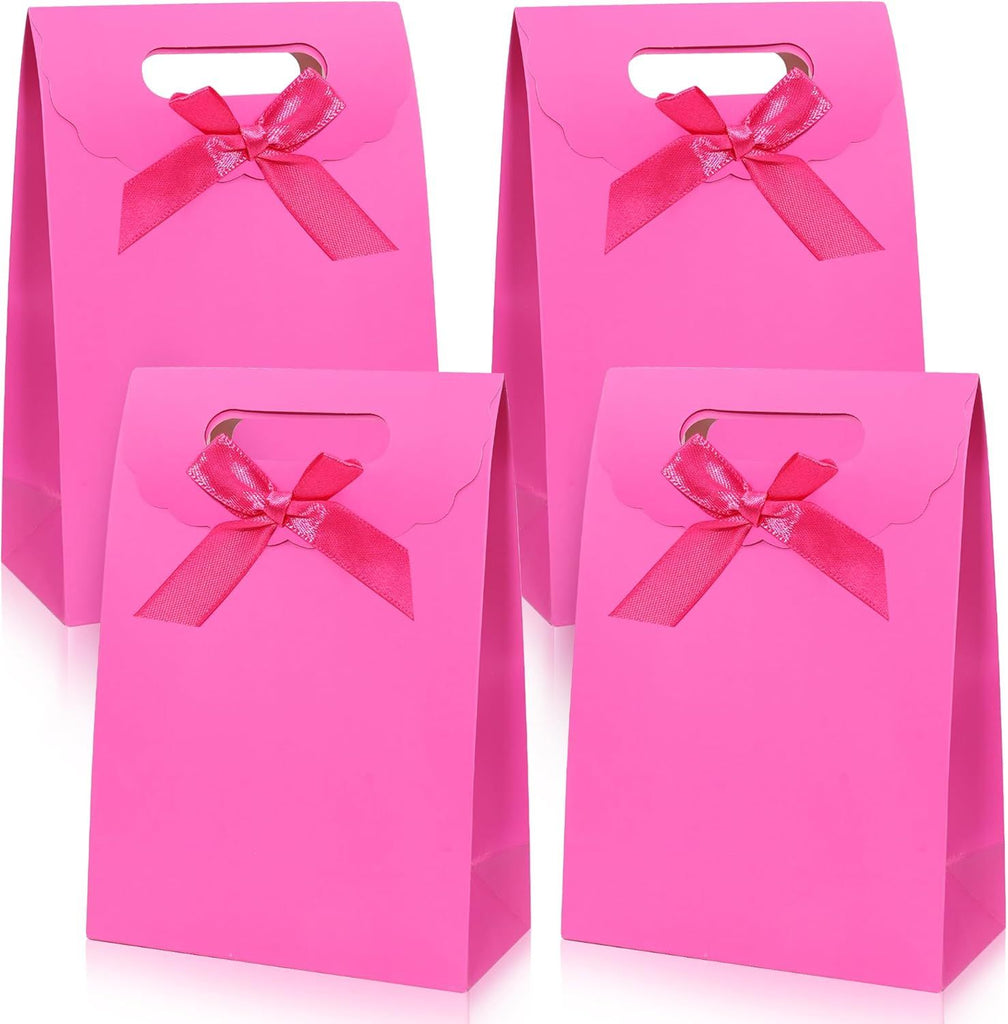 Gift bags 4pcs Medium Size 7×4×10 inch Gift Bags with Handles For Party,Birthday,Favor,Weddings,Other Occasion