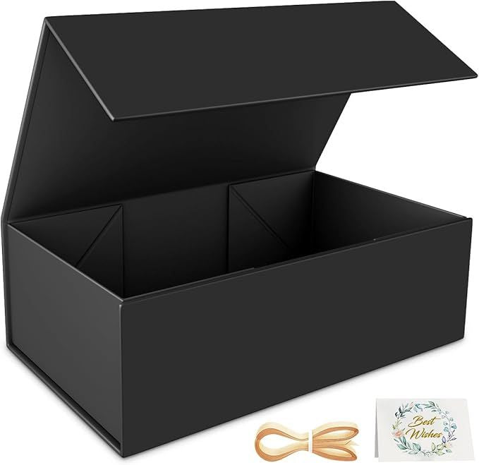 Gift Box  Gift boxes for Presents with Lids Magnetic Closure Rectangle Collapsible for Groomsman Proposal Box,