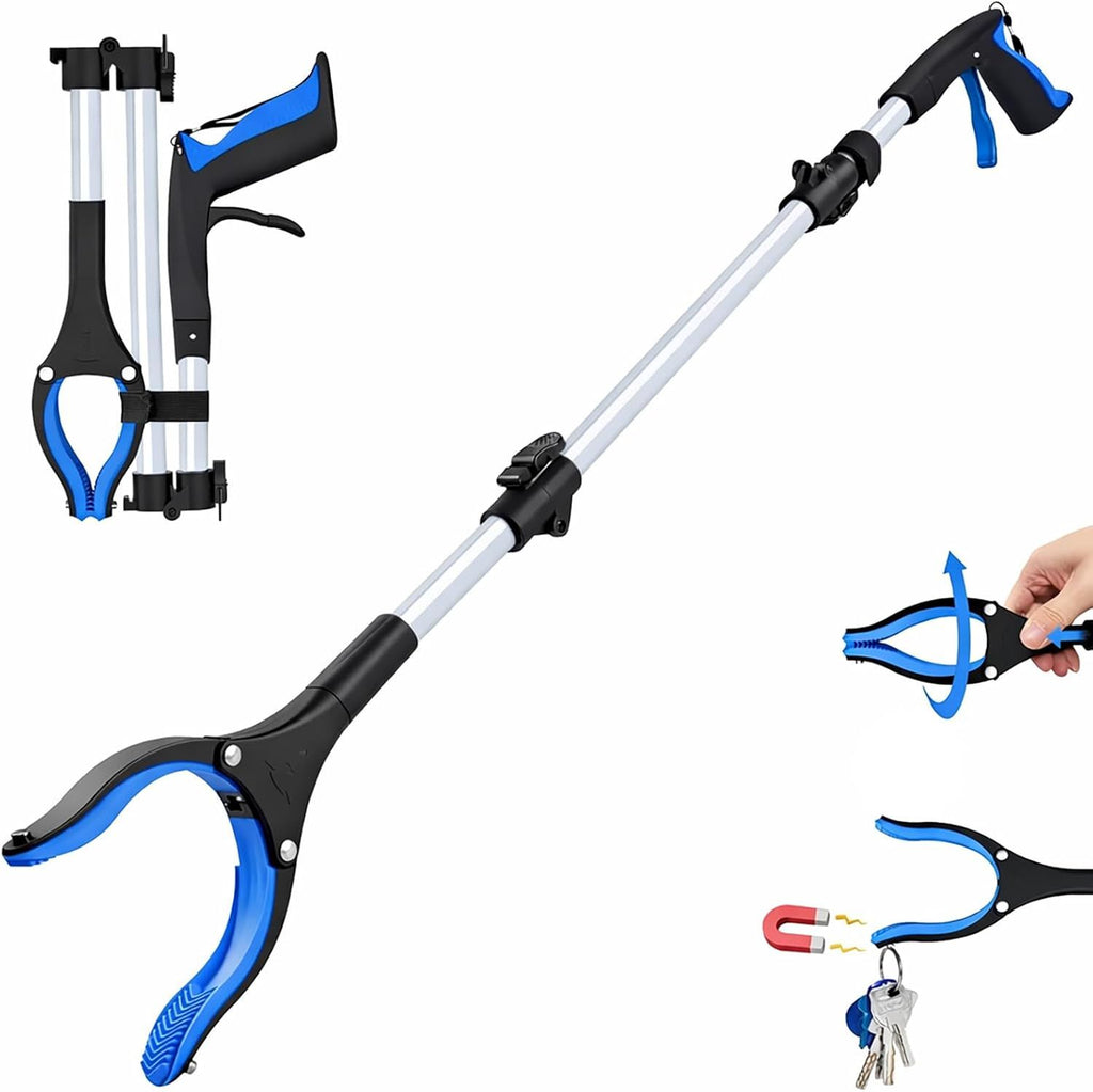 Grabber Reacher Tool - 32' Extra Long Foldable Gripper and Reaching Tool - Heavy Duty Pick Up Stick Grabbers for Seniors, Trash, Surgery Recovery Must Haves Gifts