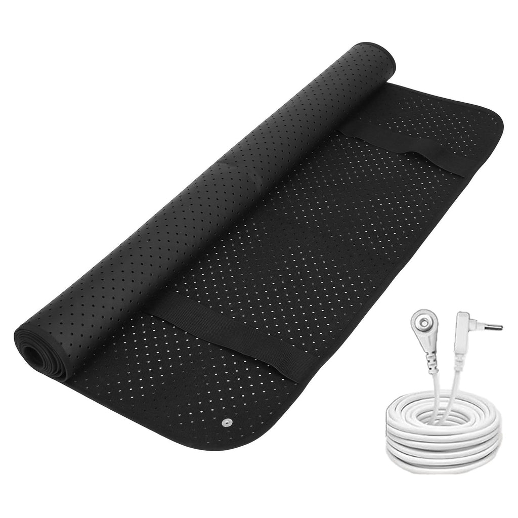 Grounding Mat For Desk Bed For Sleep Energy Pain Relief Indoor Conductive Grounding Mat Anti-Slip PU Leather Grounding Mattress for Overall Well-Being