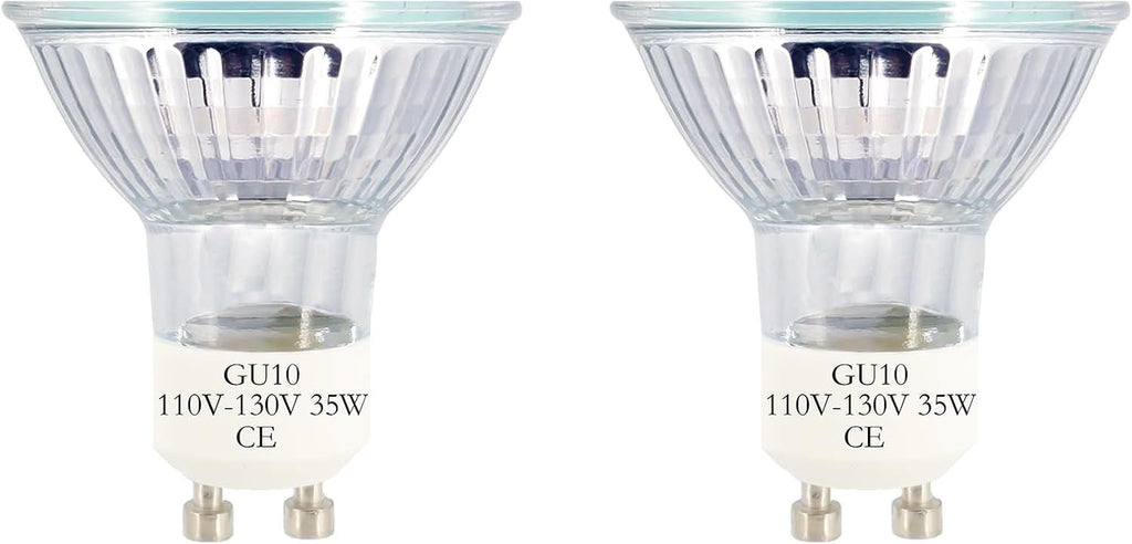 GU10 Halogen Bulbs Wax Warmer Bulbs, Candle Warmer Bulb, Halogen Light Bulbs, 110-130V 35W Bulb GU10 MR16 2800K Warm White 2-Pack