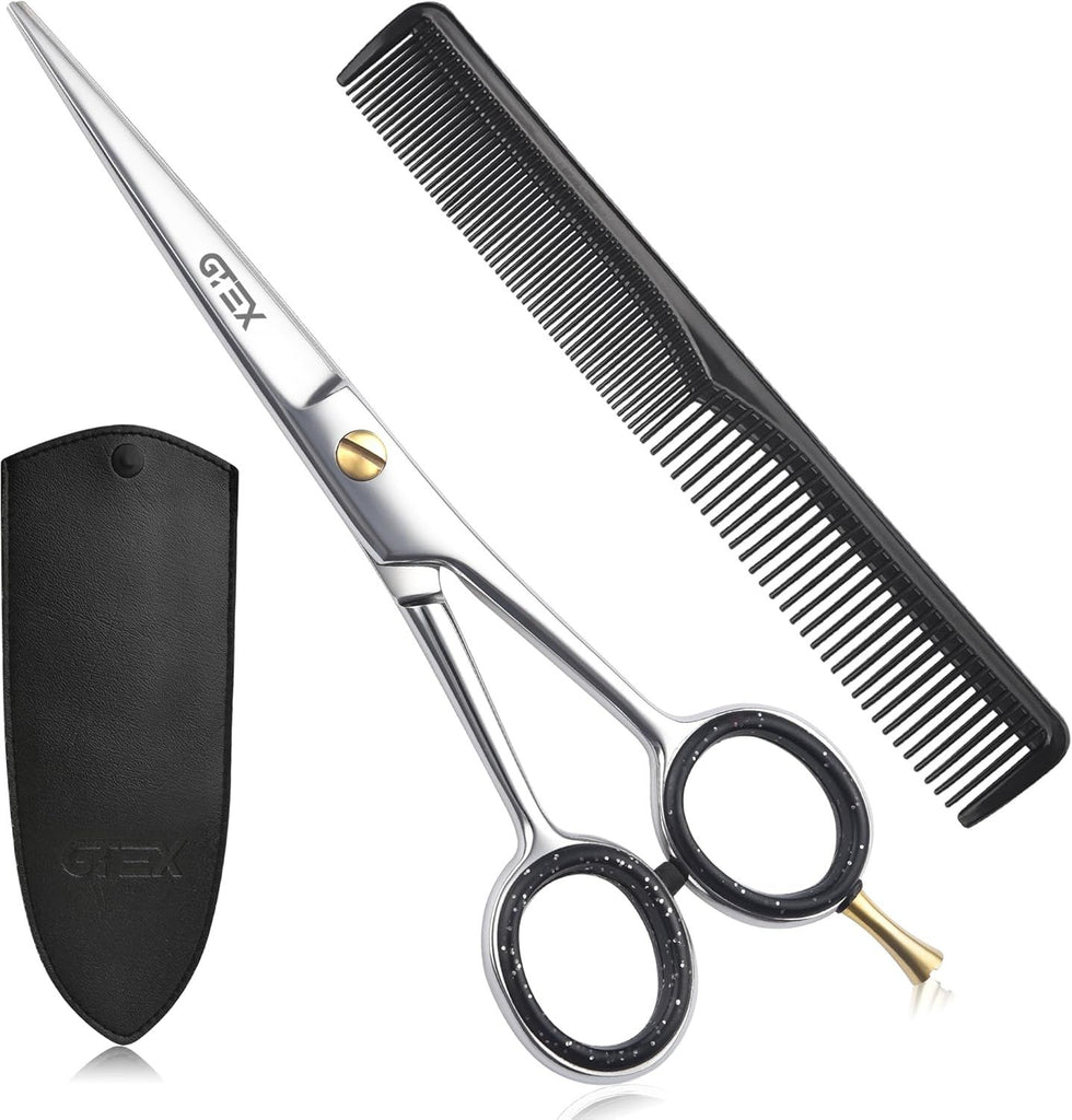 Hair Scissors, 6.5 inch Professional Hair Cutting Scissors for Women Men Adults - Barber Scissors Hair Shears - Super Sharp Haircut Scissors - Tijeras De Peluqueria  Profesional