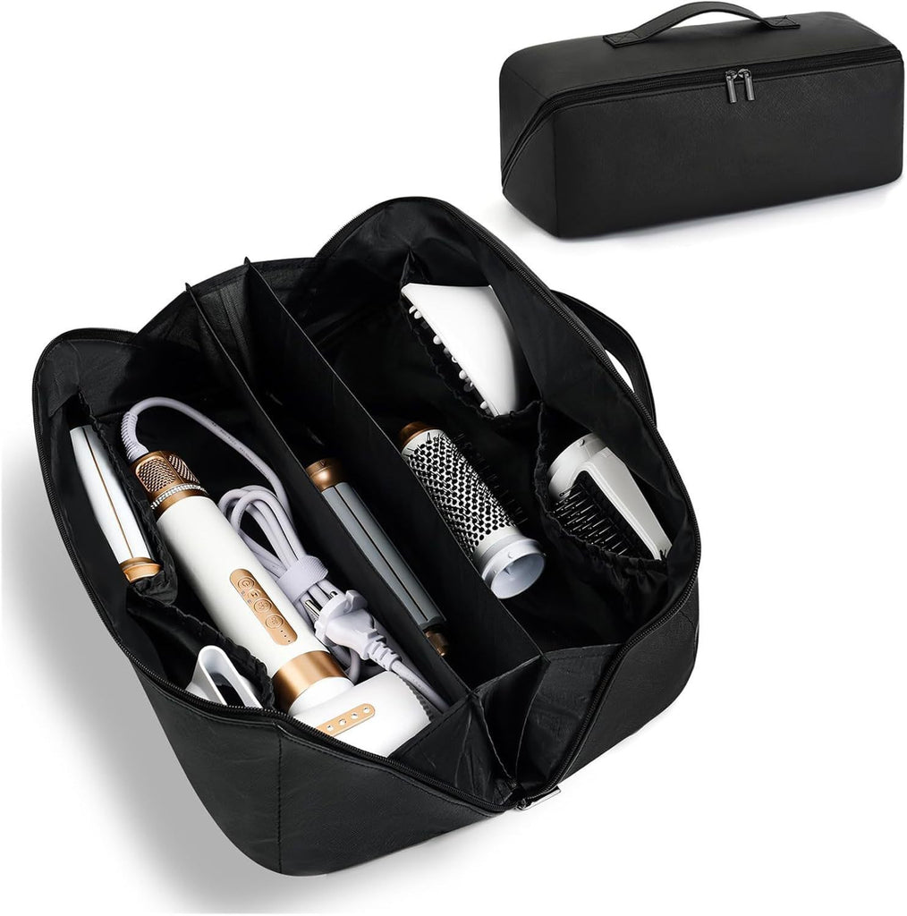 Hair Tools Travel Bag Dryer Storage Portable WaterProof Organizer Case Bags Cosmetic (black)