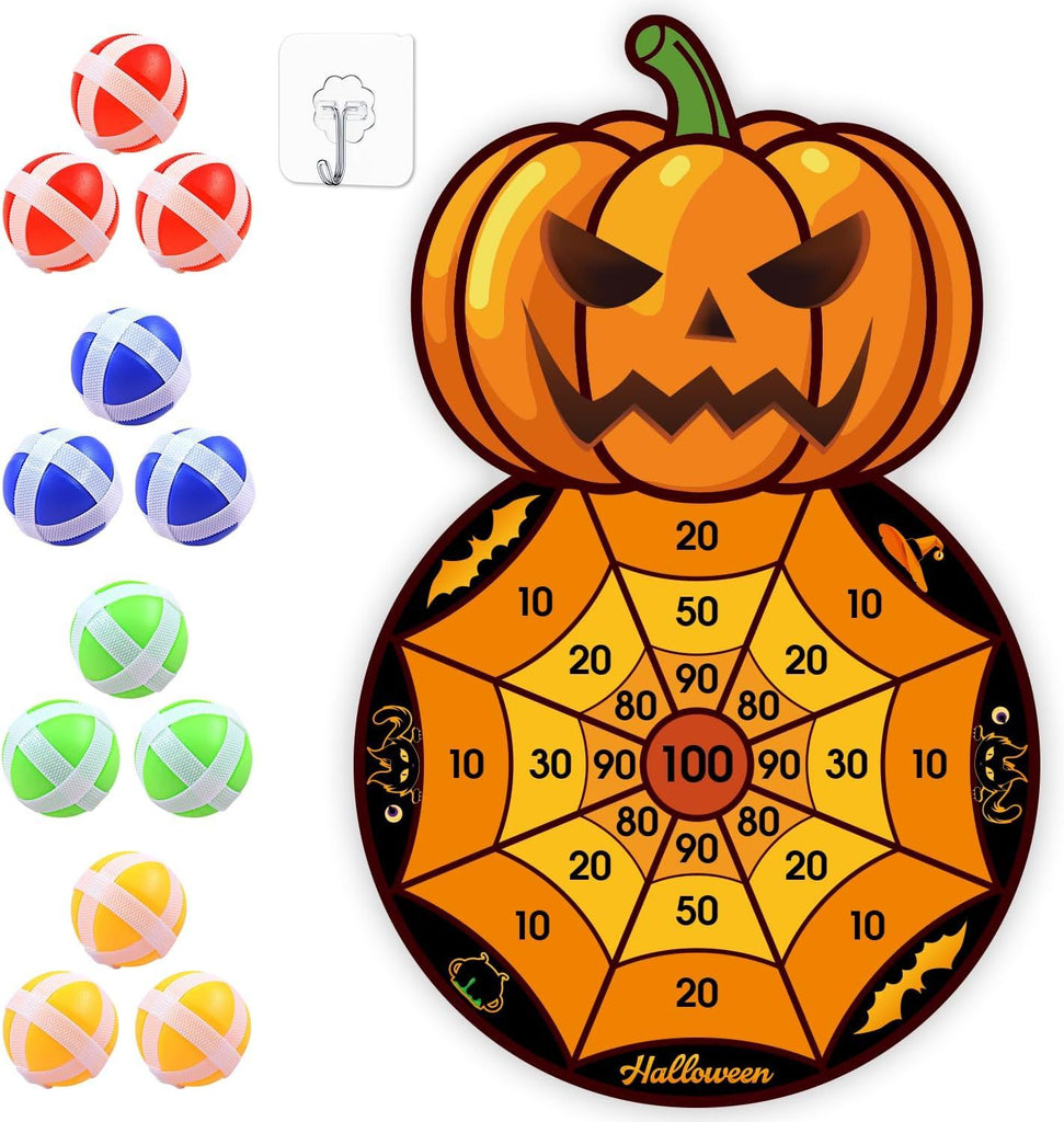 Halloween Games, Dart Board with 12 Sticky Balls
