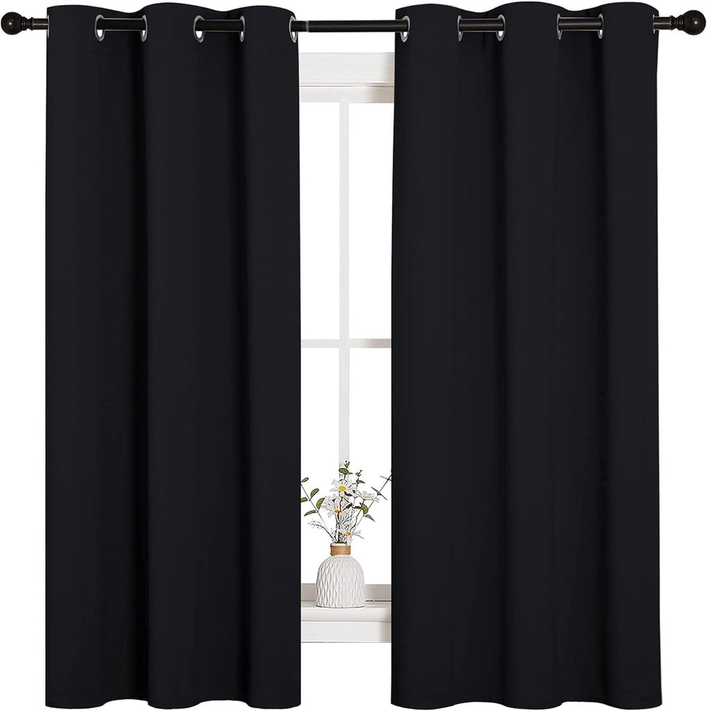 Halloween Pitch Black Solid Thermal Insulated Grommet Blackout