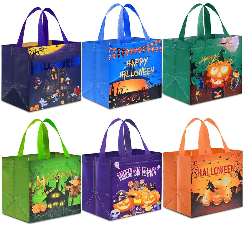 Halloween Trick or Treat Bags, Candy Tote Bags with Handles