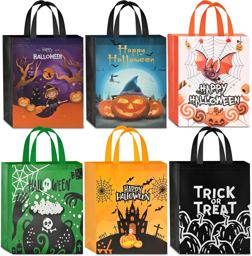 Halloween Trick or Treat Bags Reusable Non-Woven for Halloween Party Supplies Favors