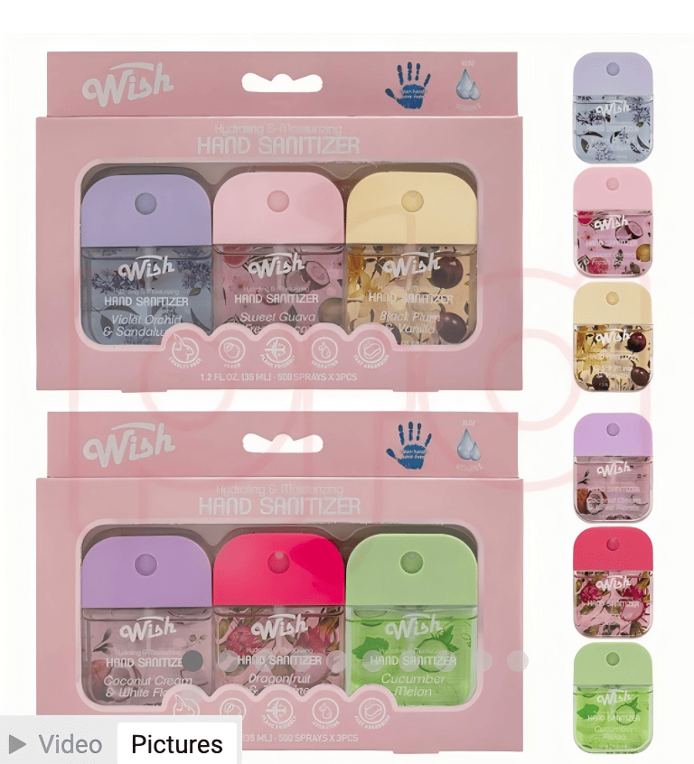 Hand Sanitizer Gift Box 1.5 oz Each w/ DIY Stickers