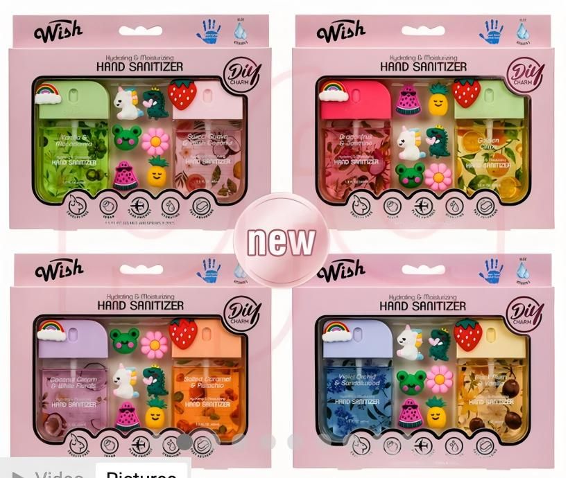 Hand Sanitizer Gift Box 1.5 oz Each w/ DIY Stickers