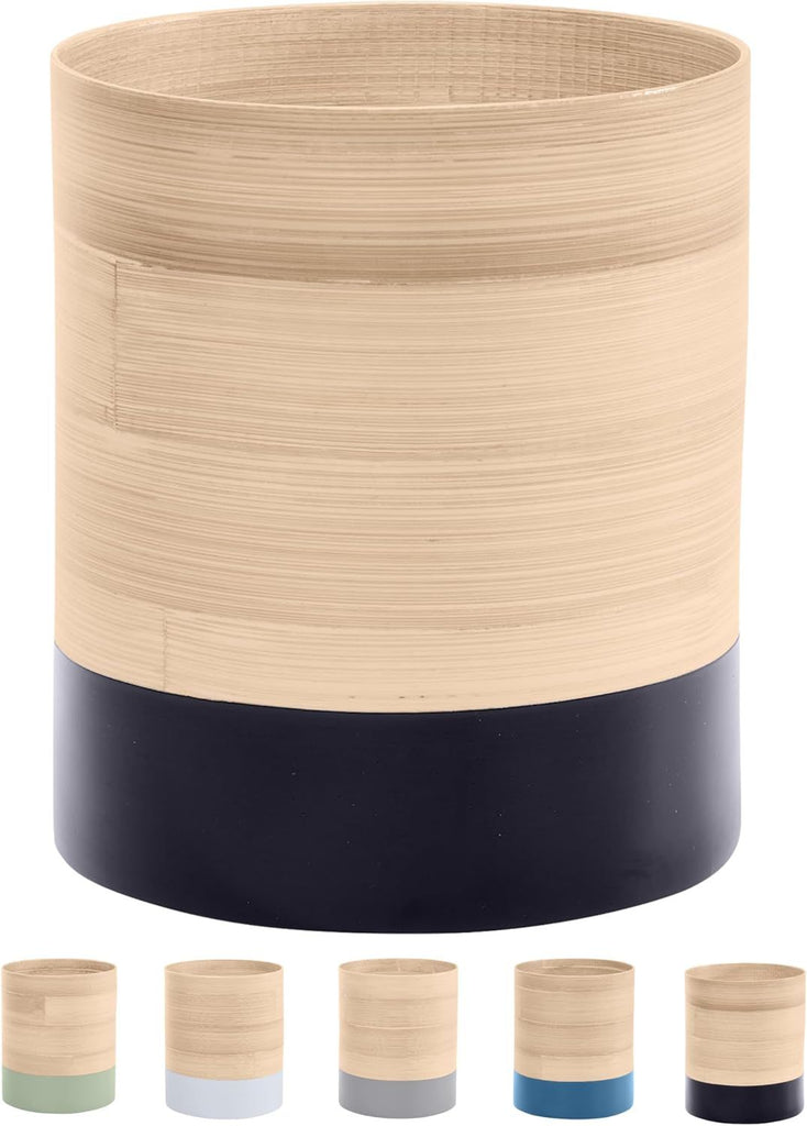 Handcrafted Bamboo Kitchen Utensil Organizer for Countertop, Modern Large Utensil Holder