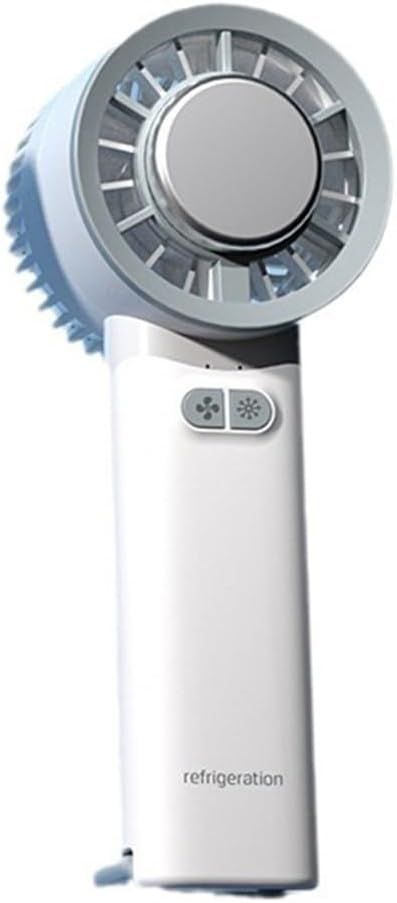 Handheld Cooling Fan, Longer Air Duct, 3 Speeds Rechargeable Fan, USB Charging, Portable Mini Desk Fan with Cold Compress Function for Travel
