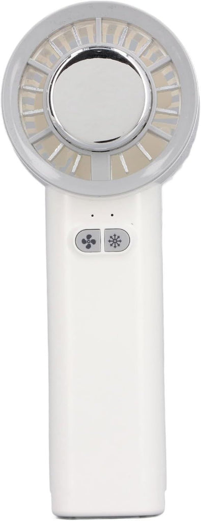 Handheld Cooling Fan, Longer Air Duct, 3 Speeds Rechargeable Fan, USB Charging, Portable Mini Desk Fan with Cold Compress Function for Travel