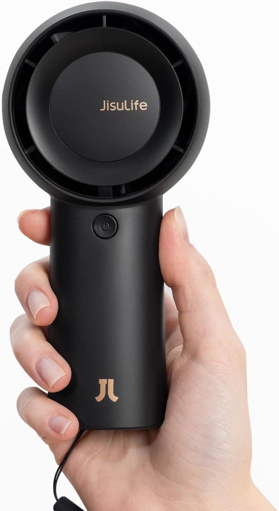 Handheld Portable Turbo Fan [16H Max Cooling Time], 4000mAh USB Rechargeable Personal Battery Operated Mini Small Pocket Fan with 5 Speeds for Travel
