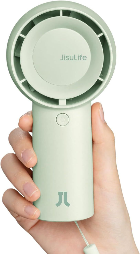 Handheld Portable Turbo Fan [16H Max Cooling Time], 4000mAh USB Rechargeable Personal Battery Operated Mini Small Pocket Fan with 5 Speeds for Travel