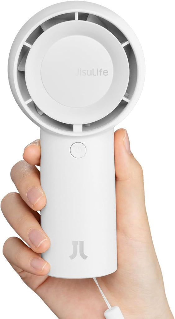 Handheld Portable Turbo Fan [16H Max Cooling Time], 4000mAh USB Rechargeable Personal Battery Operated Mini Small Pocket Fan with 5 Speeds for Travel