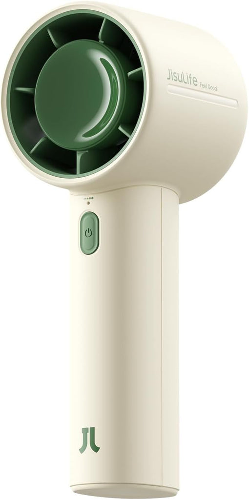 Handheld Turbo Fan, 5000mAh Rechargeable Portable Fan, Up to 28H Runtime, 5-Speed Powerful Airflow, Mini Personal Fan for Travel Outdoor Camping Beach Makeup, Gifts for Women, Men