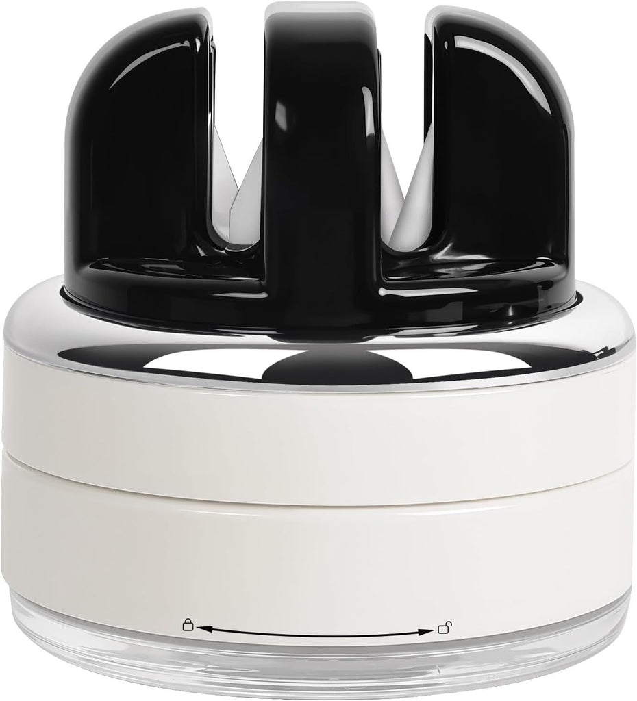 Hands Free Knife Sharpener with Suction Base Multi-Angle Pocket knives sharpene & Kitchen Knife Sharpener with Suction Base For All Knives: Chef's, Serrated, and Hardened Steel
