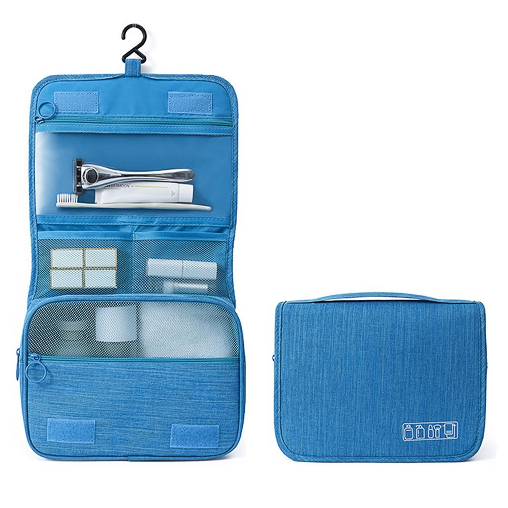 Hanging Travel Toiletry Bag, Large Capacity Water Resistant Cosmetic Organizer Bag with Hook for Bathroom Shower Business Trip