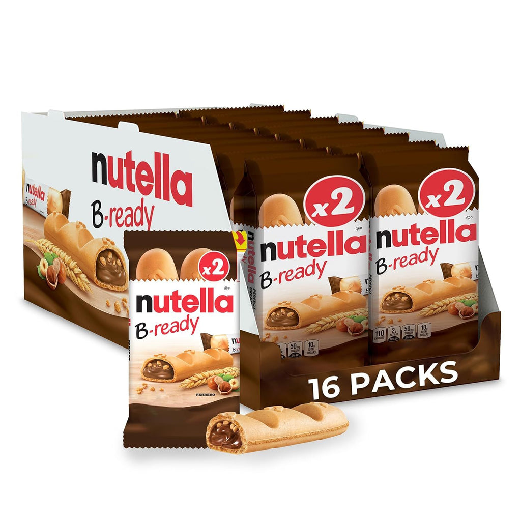 Hazelnut Spread with Cocoa, Individually Wrapped Snacks, 16 2-Count Snack Bar Packs